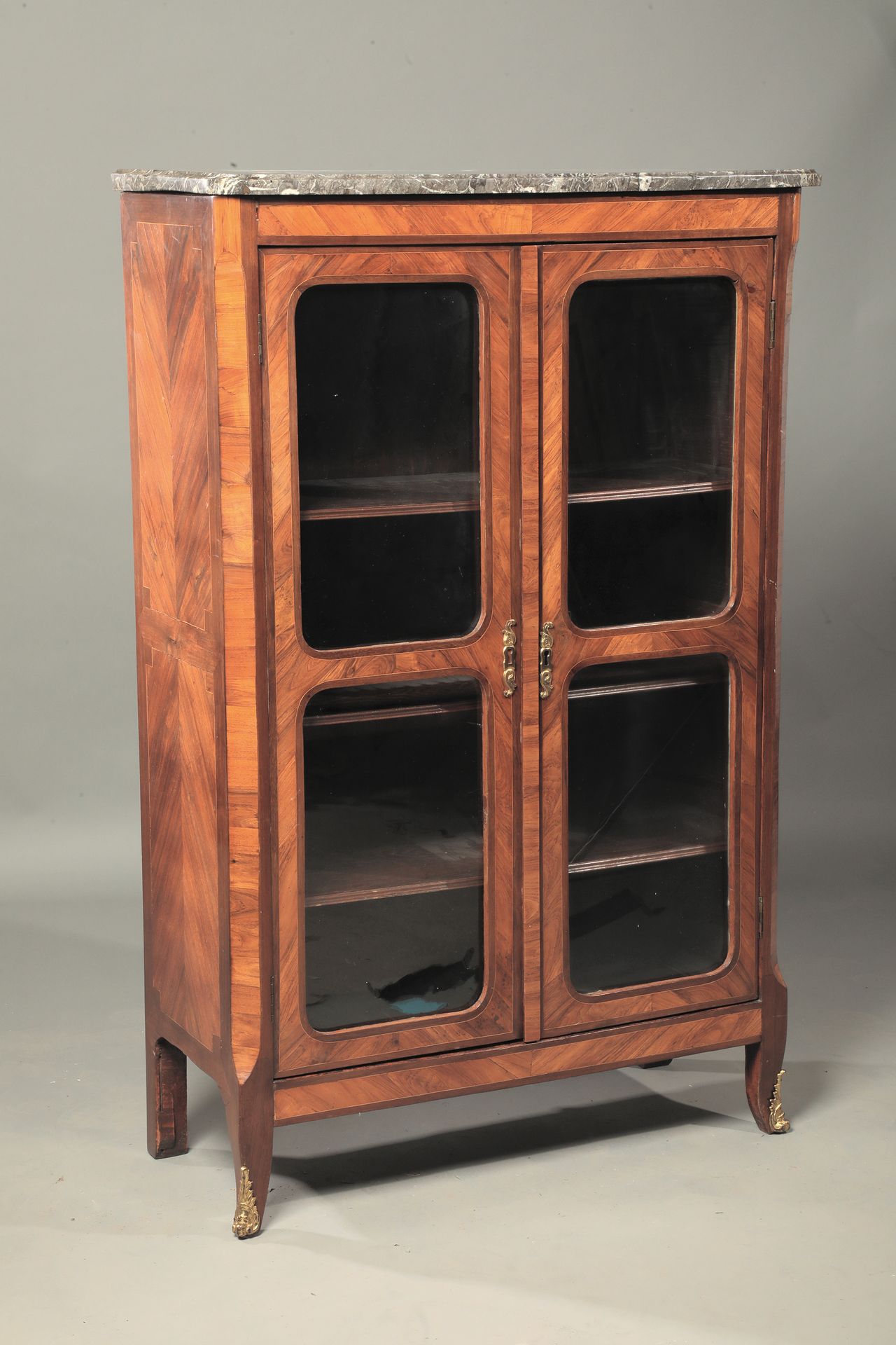 Null Glazed bookcase in veneer, rosewood and violet wood, opening 

wood, openin&hellip;