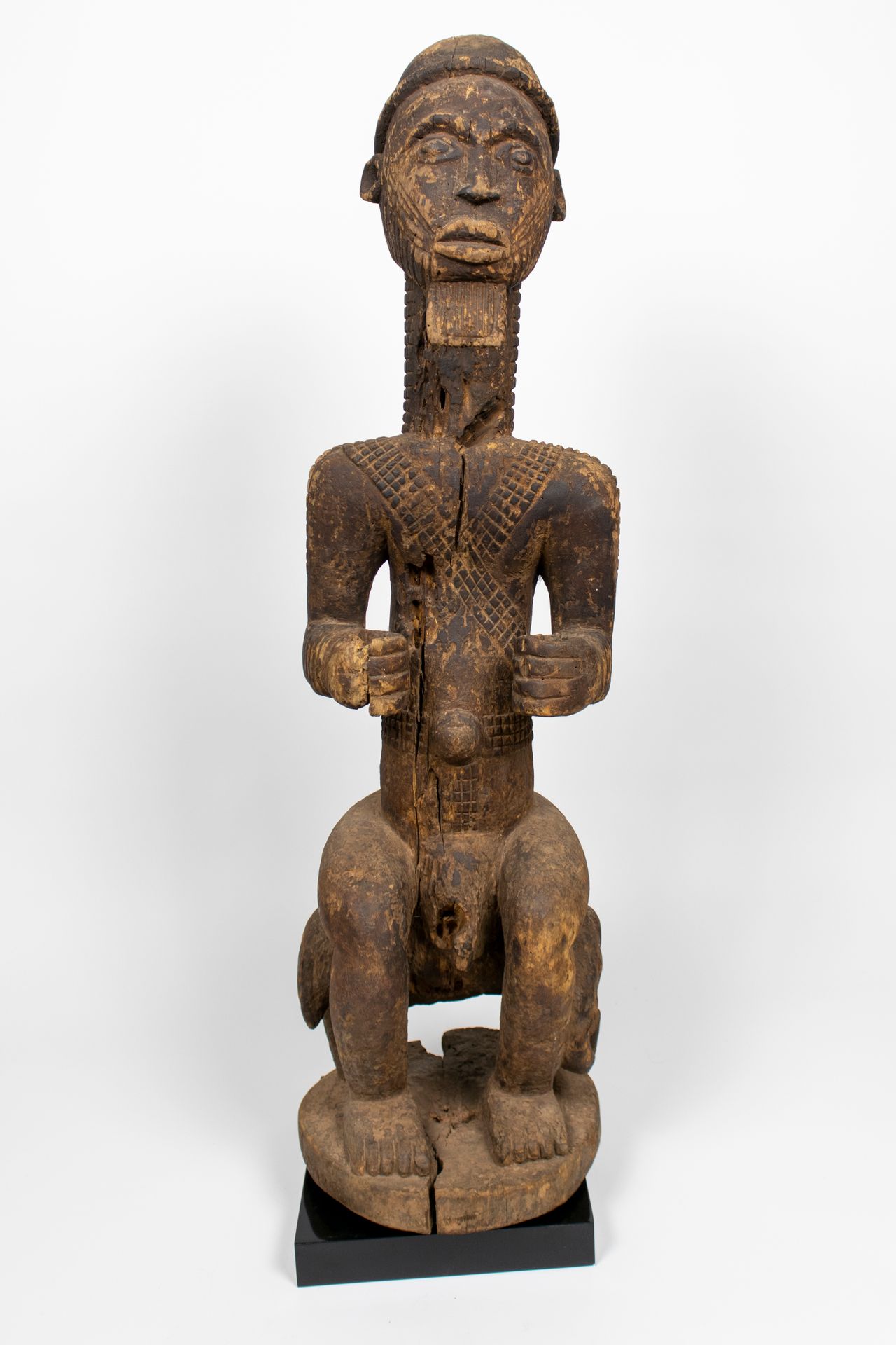 Null Auf einem Elefanten sitzende Person, Kongo ? Holz


H.92cm