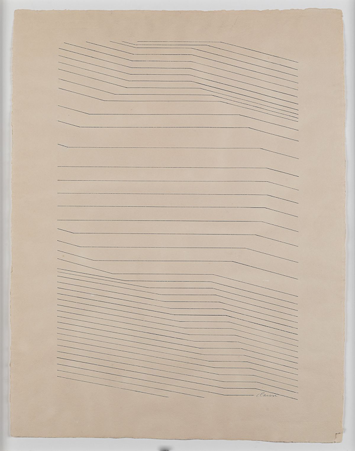 Null 
热纳维耶夫-克莱斯(1935-2018)
构成
纸上水墨画，右下角有签名
65 x 50厘米