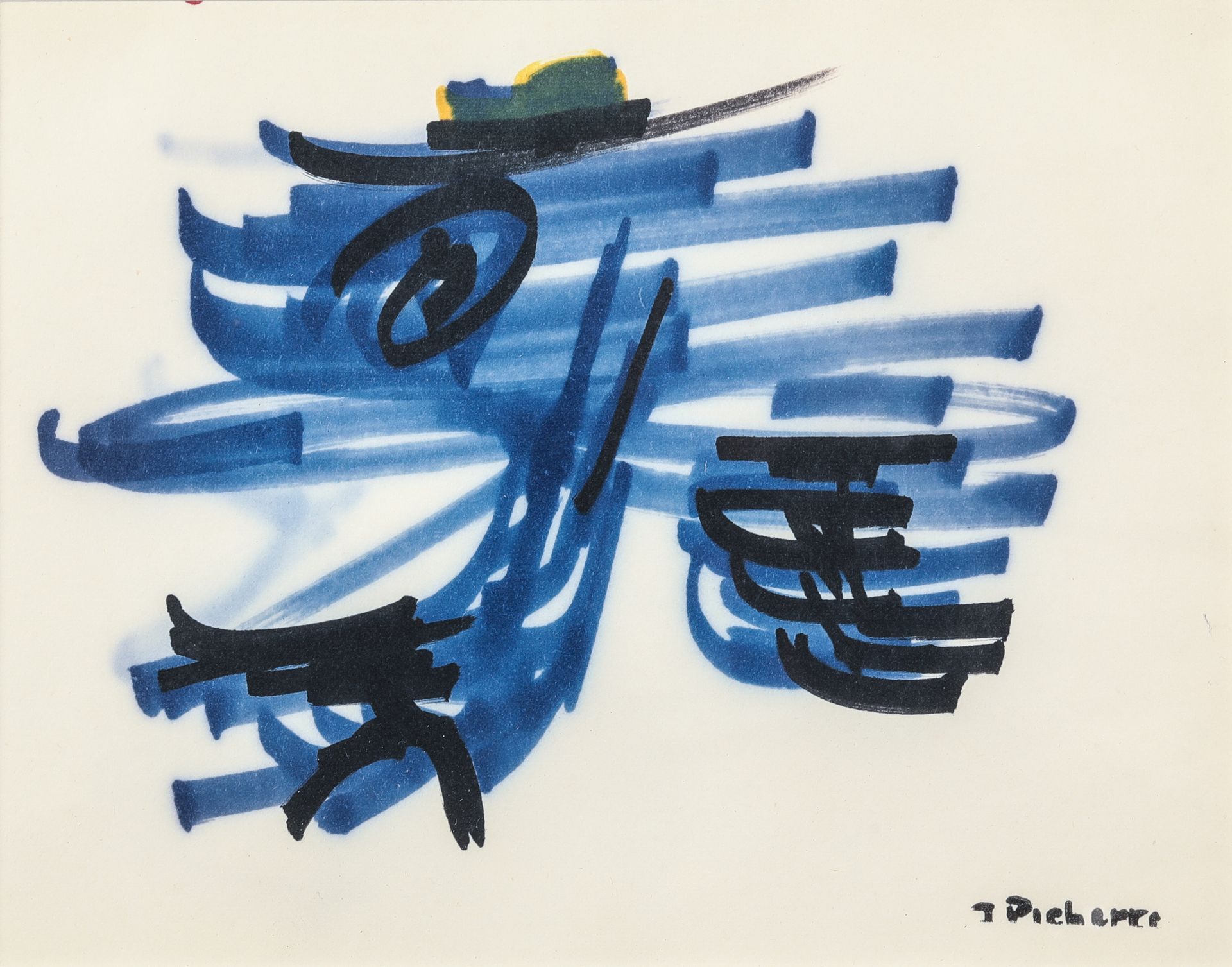 Null 
詹姆斯-皮克特(1920-1996)

构成

纸上水粉画，右下角有签名

13 x 16 cm
