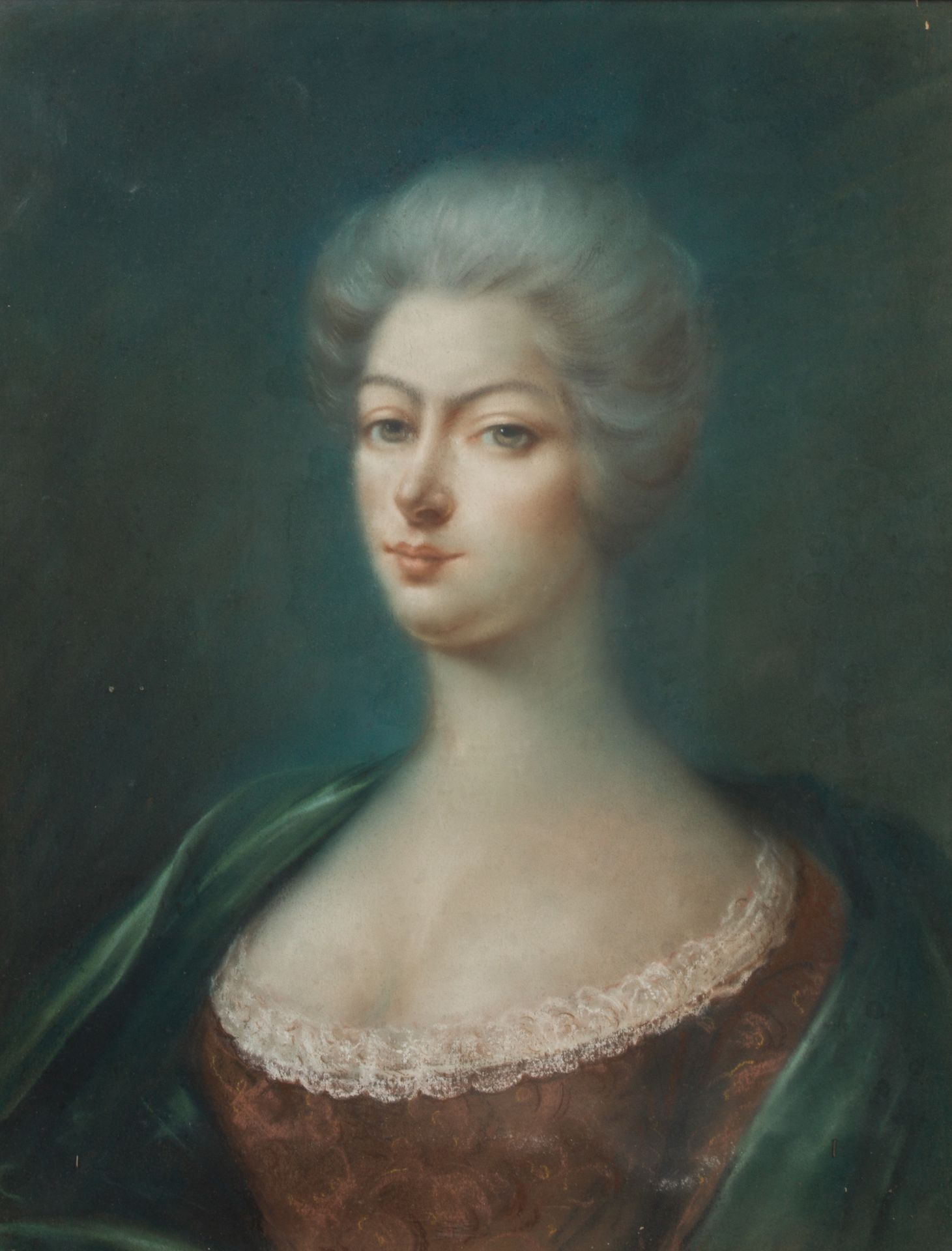 Null Französische Schule des 19.
Porträt einer jungen Aristokratin
Pastell auf P&hellip;