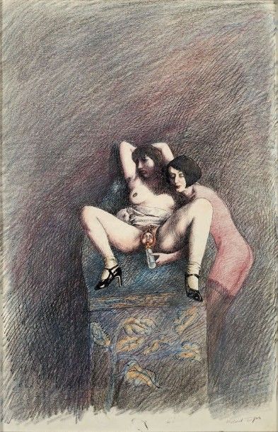 ROLAND TOPOR SANS TITRE, 1977 (ILLUSTRATION POUR L'EPIKON)
Crayons de couleur et&hellip;