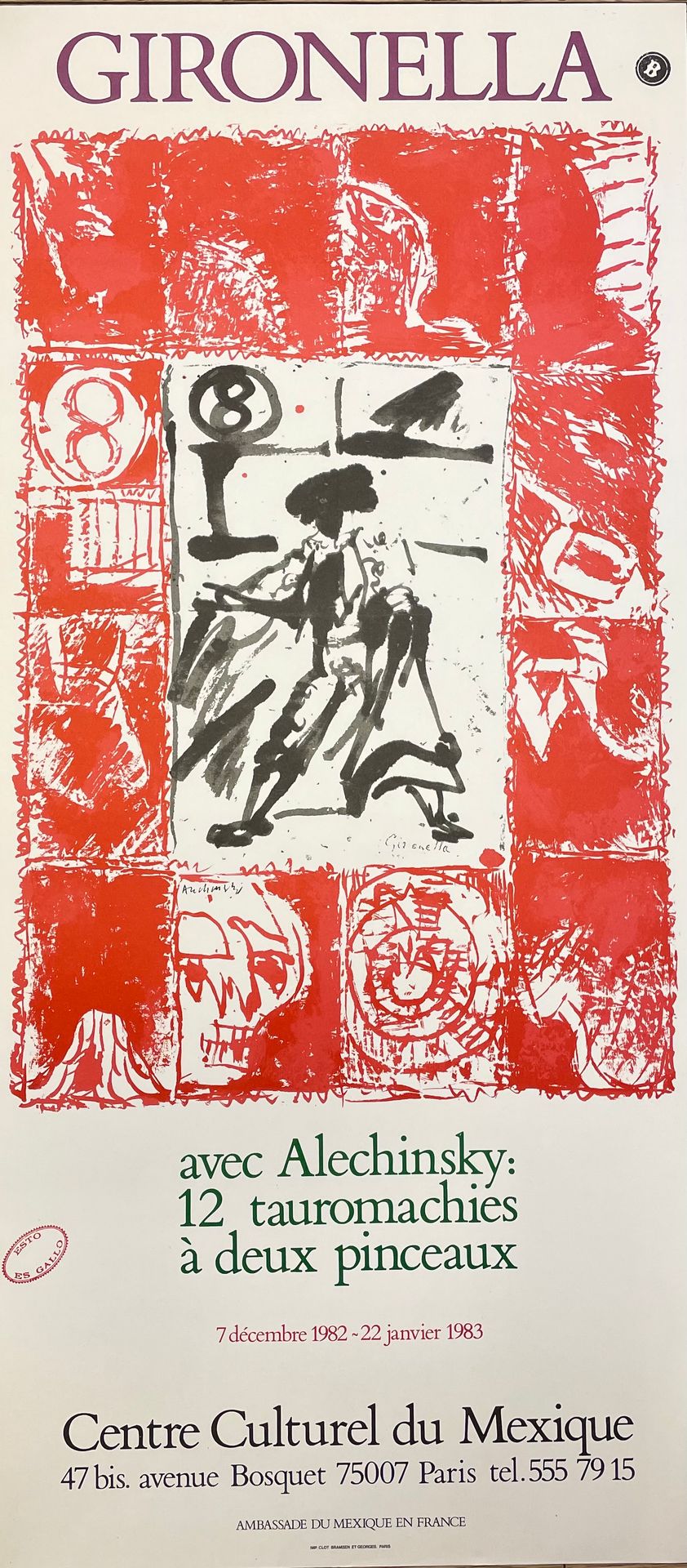 ALECHINSKY (Pierre). "Tinten auf Seekarten und Gemälde des Jahres" (1981). Poste&hellip;