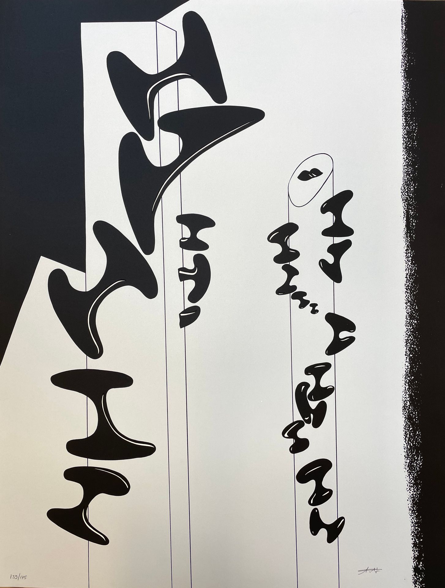 CARDENAS (Augustin). Untitled (1973). Silkscreen print in black on wove paper, j&hellip;