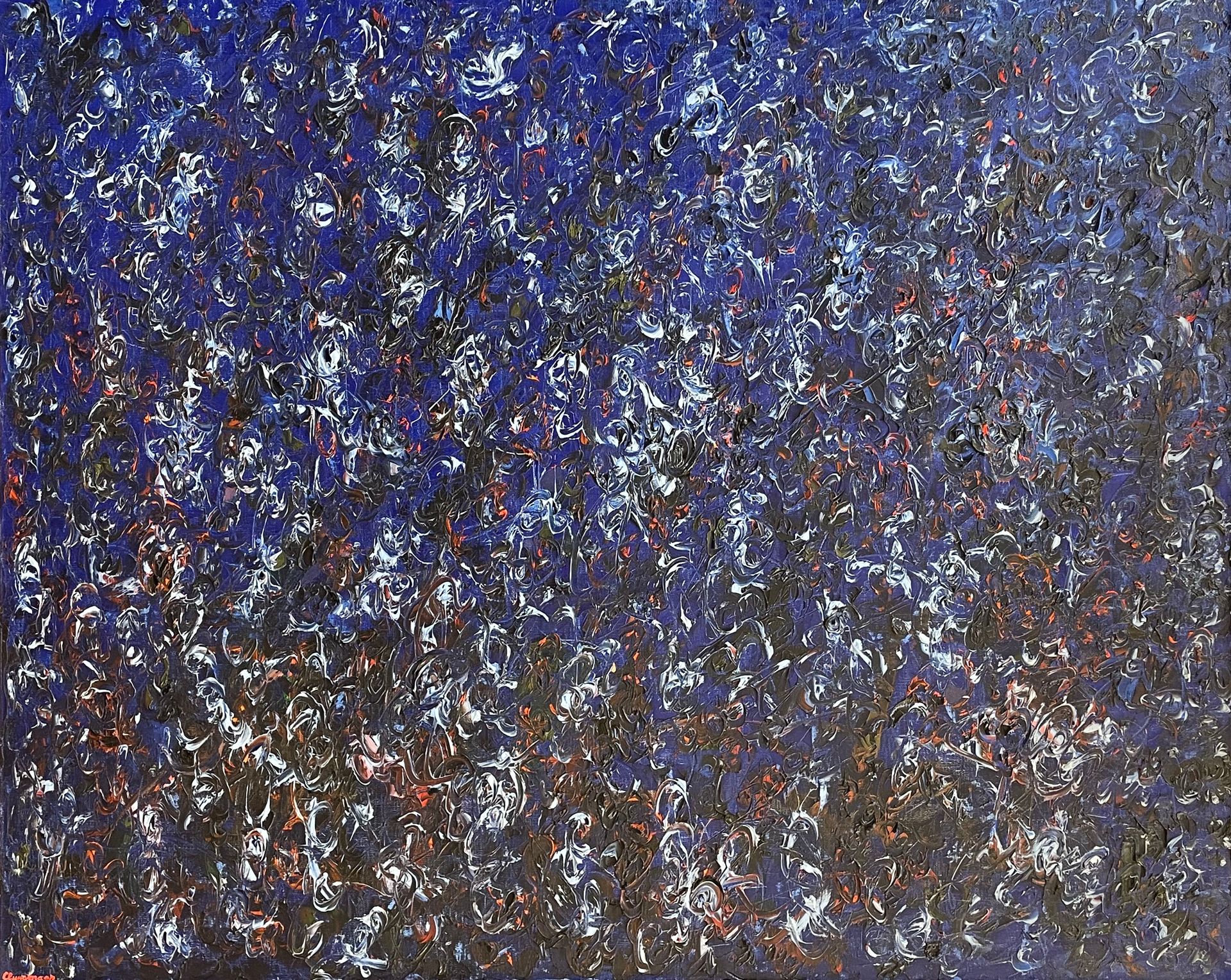 CLUYSENAAR (John). "冬天"（1950-60）。布面油画，有日期，右下角有签名，装在一个木框里。框架尺寸：83 x 102厘米；主题：81 x&hellip;