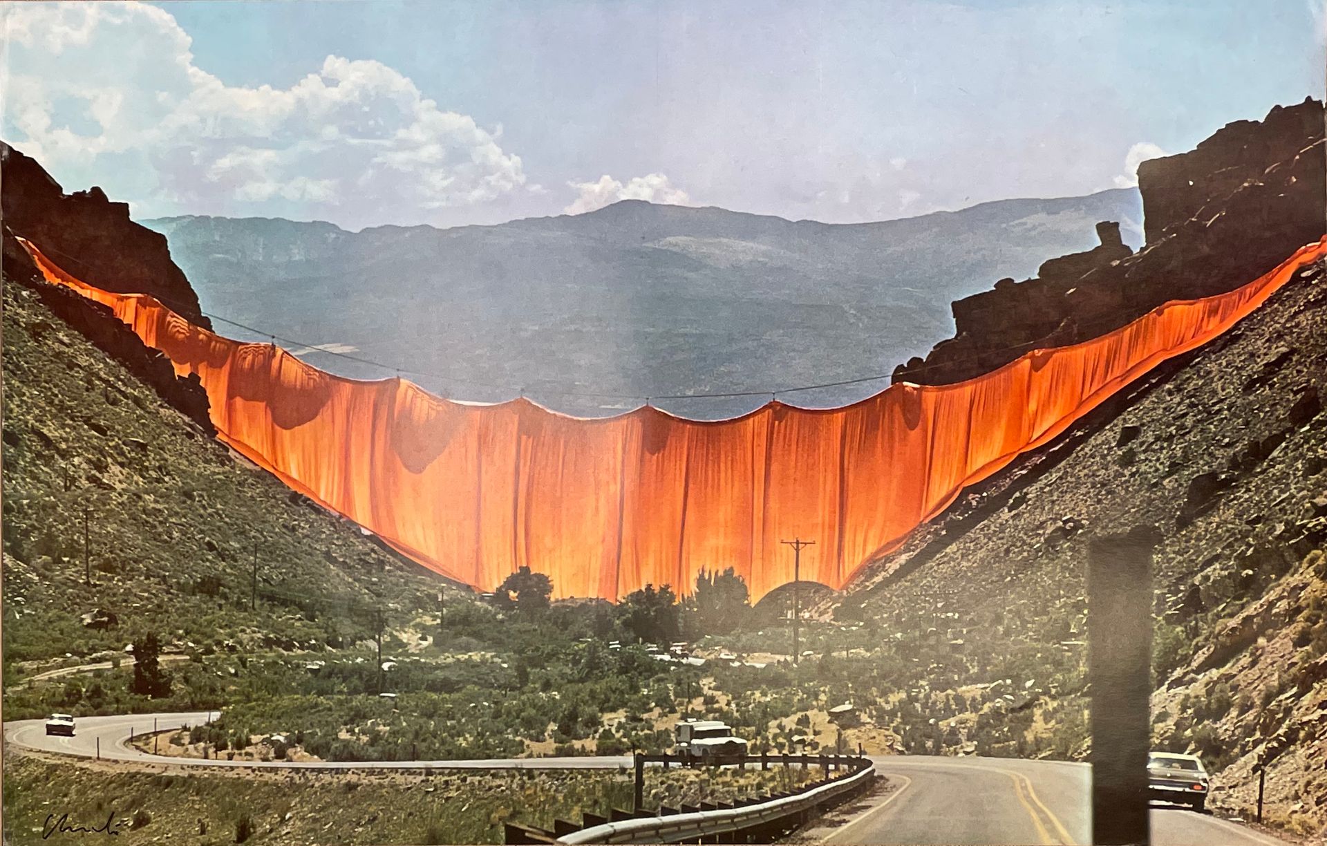 CHRISTO. "Running Fence, Sonoma and Marin Counties, California" (1979). Planche &hellip;
