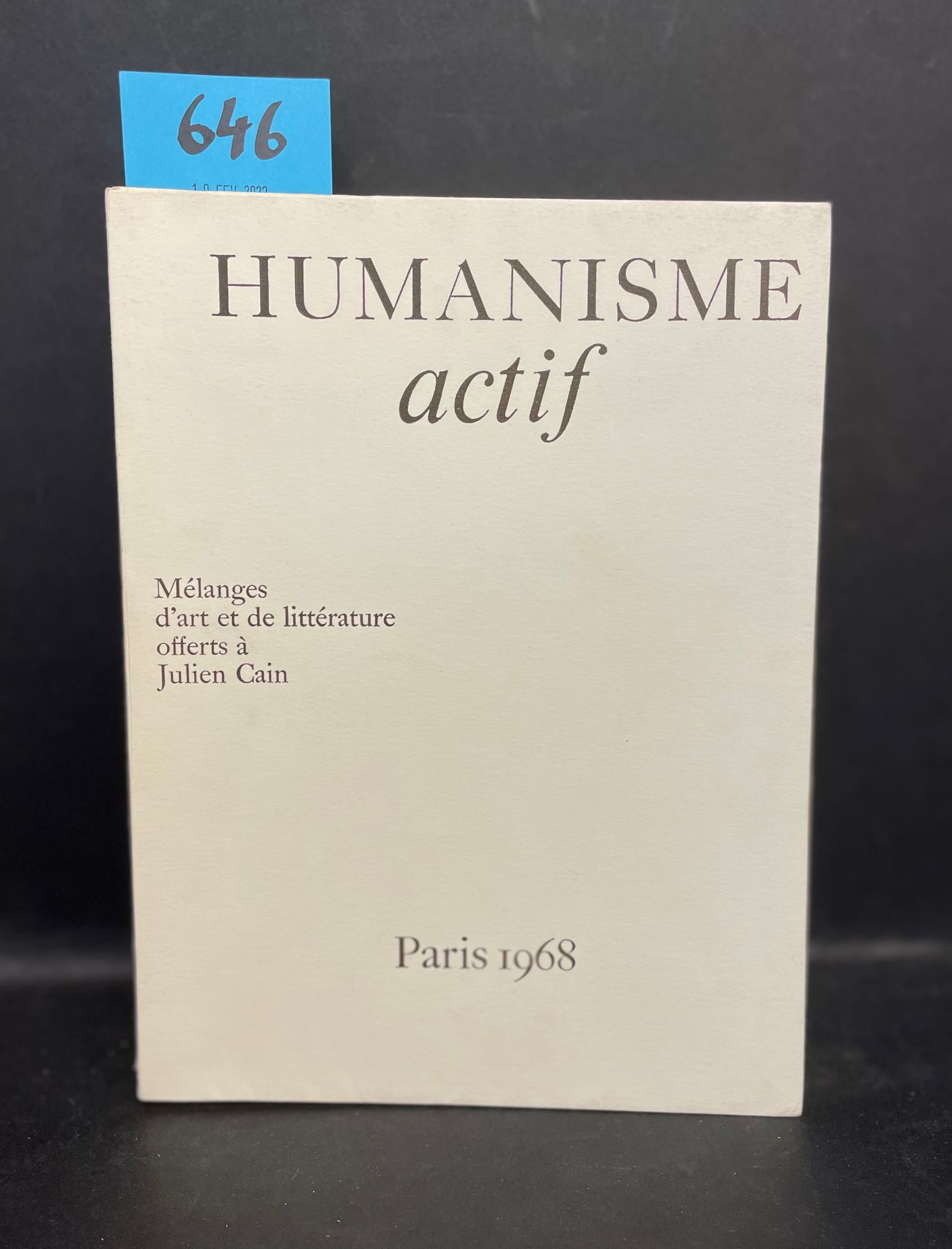 CHAGALL.- Active Humanism: Mélanges d'art et de littérature offerts à Julien Cai&hellip;