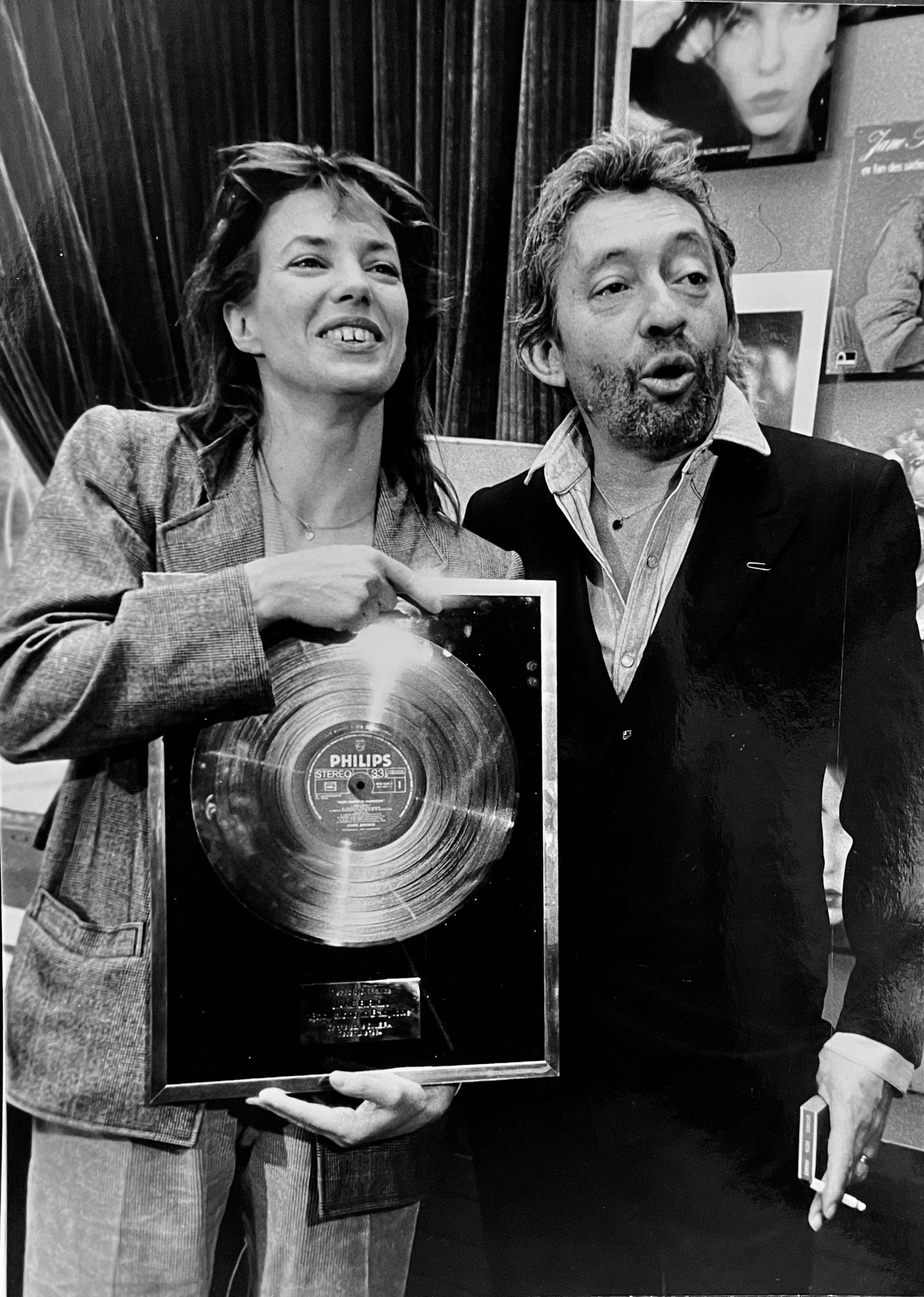 Null COHEN (Robert). "Serge Gainsbourg et Jane Birkin" (1985). Photographie de p&hellip;