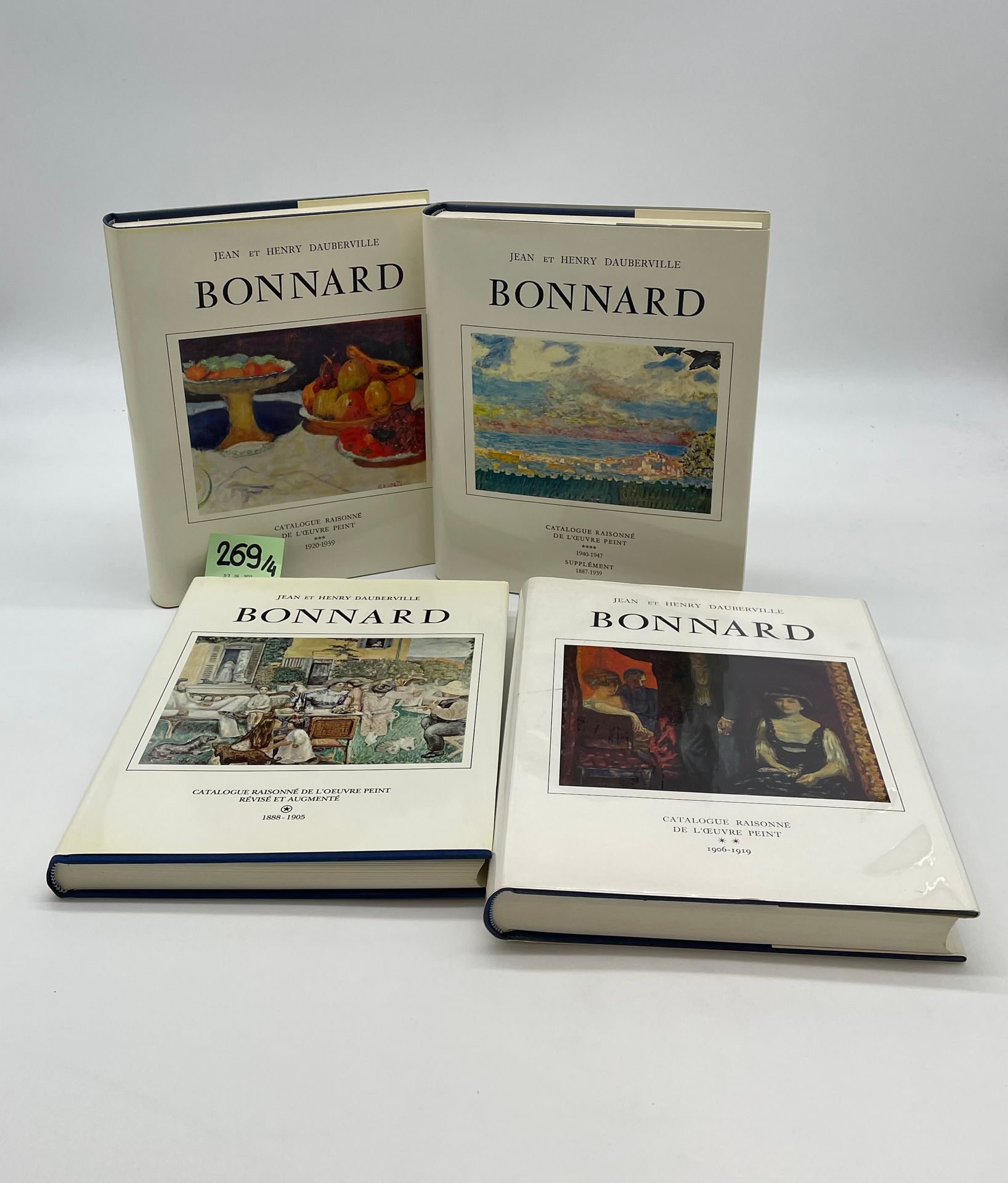Null BONNARD.- DAUBERVILLE (J. Und H.). Bonnard. Catalogue raisonné de l'oeuvre &hellip;