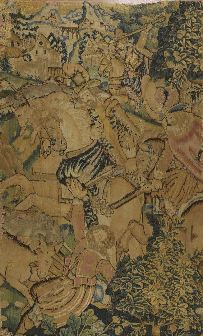 Null Aubusson ou Felletin, XVIe siècle. Chasse aux licornes

Fragment de tapisse&hellip;