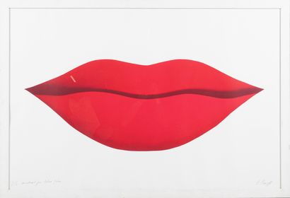 null Peter STAMPFLI (né en 1937)
Bouche rouge
Lithographie signée et numérotée VI/L
79...