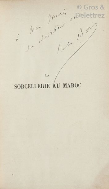 null Exemplaire de Jean Jaurès Emile MAUCHAMP. La Sorcellerie au Maroc. Paris, Dorbon-Aîné,...