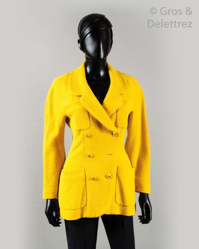 CHANEL Boutique par Karl Lagerfeld - Collection Automne/Hiver 1988-1989 Veste en...