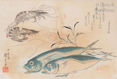 null Hiroshige (1797-1858), d’après Ensemble de 17 estampes oban yoko-e de la série...