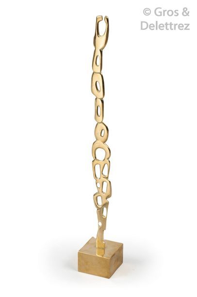 François STAHLY (1911-2006) L’Arbre

Sculpture en bronze à patine dorée

Signée et...