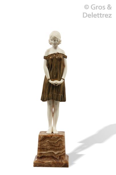 Demeter CHIPARUS (1886-1947) L’innocence

Sculpture chryséléphantine en bronze à...