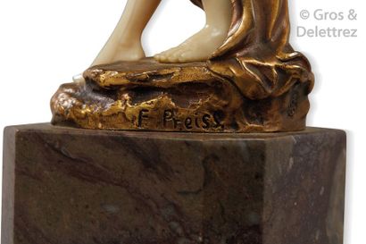 Ferdinand PREISS (1882-1943) « Grecque au flambeau »

Sculpture chryséléphantine...