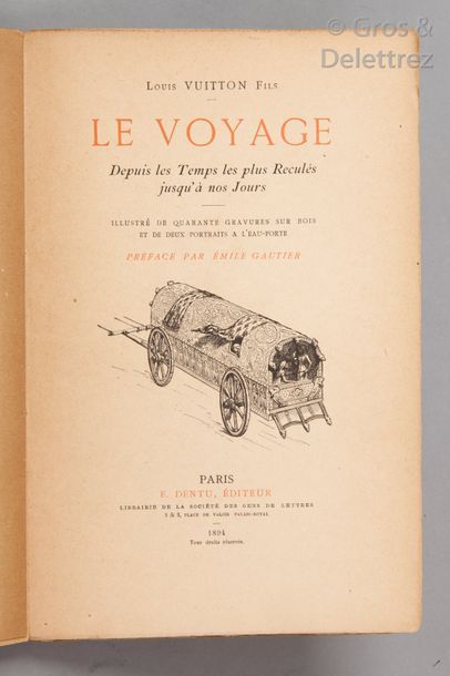 null Livre écrit par Louis VUITTON Fils titré "Le Voyage depuis les temps les plus...