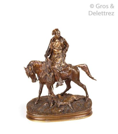 null Pierre Jules MENE (D’après) (1810-1879) «?Chasseur africain à cheval?» Épreuve...