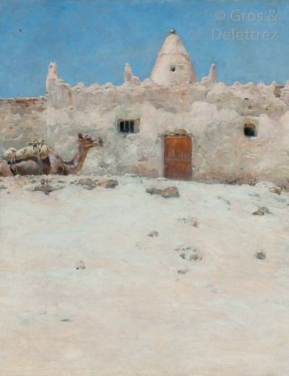 null Etienne DINET (1861-1929) 

Midi en juillet à Bou-Saâda, 1888

Huile sur toile,...