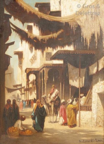 Hermann CORRODI (1844-1905) Rue Bab el Nacer...