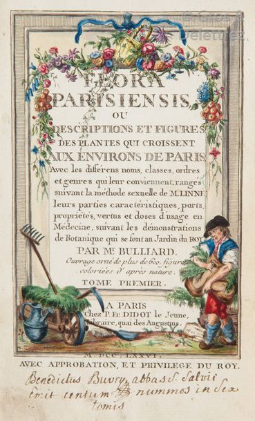 null Pierre BULLIARD. Flora Parisiensis, or Descriptions and figures of plants that...