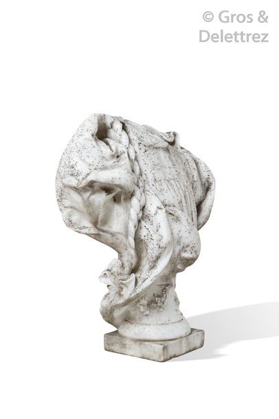 null Henri Nelson (1854 - 1919) An acephalous statue in white marble representing...