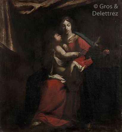 Jean TASSEL (Langres, 1608 - 1667) La Vierge...