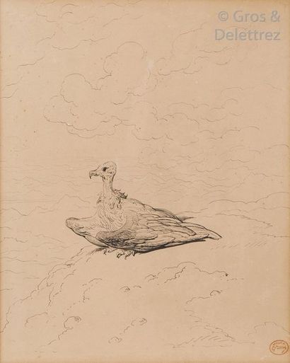 Gustave DORÉ (1832-1883) Raptor in the clouds...