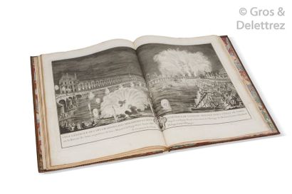null [Holiday Book] Description of the Festivities given by the city of Paris, on...