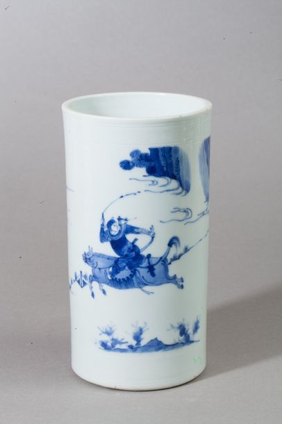 null Chine, style Transition

Porte-pinceau bitong en porcelaine, à décor en bleu...