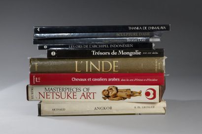Lot de livres d'art sur l'Inde et l'Asie...