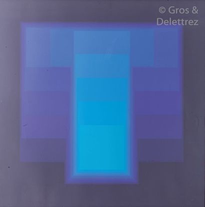 null KARL GERSTNER (1930-2017) Color Sound, vers 1969 (bleu) Sérigraphie sur papier,...