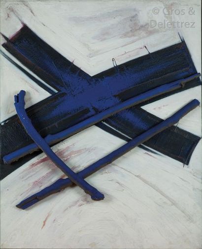 null Laurent JIMENEZ-BALAGUER (1938-2015) Dieu est là, 1988 Technique mixte sur toile...