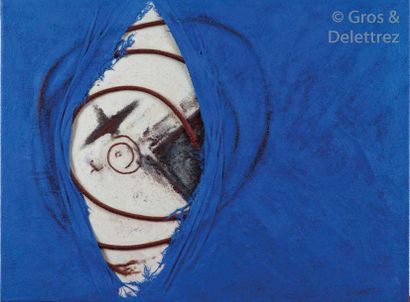 null Laurent JIMENEZ-BALAGUER (1938-2015) Surface bleue, Paris, 1995 Technique mixte...