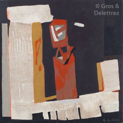 null Gabriel GODARD (1933) Sans titre Huile et acrylique sur toile. Signée en bas...