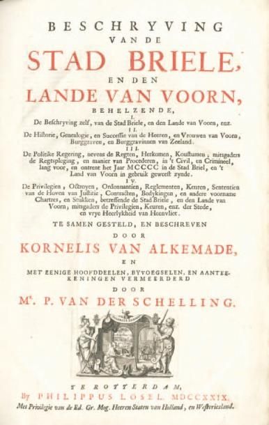 ALKEMADE Kornelis van et SCHELLING (P. van der)