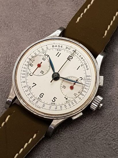 null ANONYME vers 1930

Montre métal chromé fab suisse, bracelet cuir, fonction chronographe...