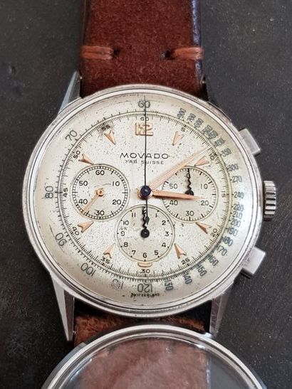 null MOVADO vers 1940

montre acier fab suisse, bracelet cuir, fonction chronographe...