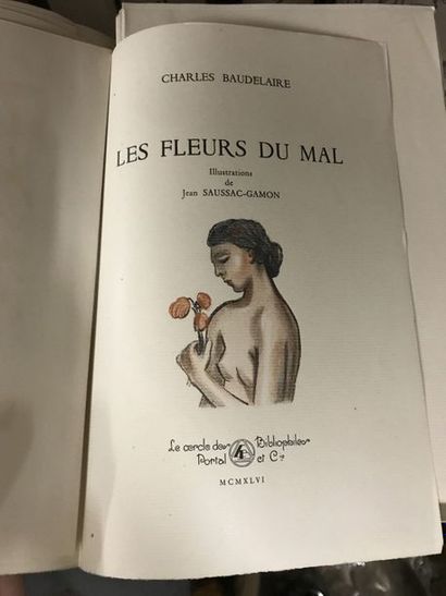 null Charles BAUDELAIRE. Les Fleurs du Mal. Illustrations de Jean SAUSSAC-GAMON....