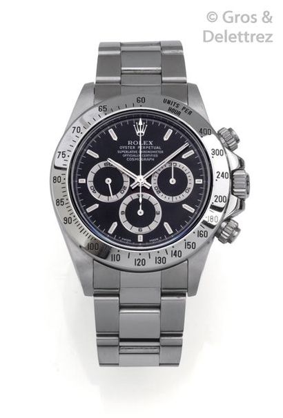 ROLEX " Daytona " - ref 16520 series U. Beautiful stainless steel bracelet chronograph....