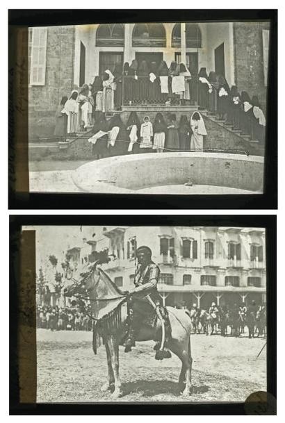 Liban, c. 1900-1910 Beyrouth. Tripoli. Moukhtara. Ecole musulmane. Saida. Antioche....