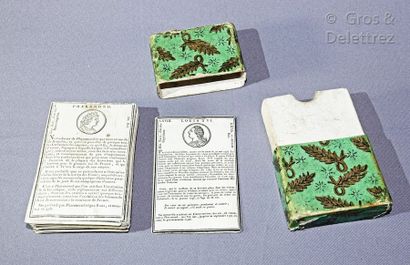 null " Second historical card game containing an abstract of the history of the French...