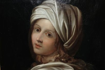 École Italienne XIXème d’après Guido RENI Portrait de Béatrice Cenci Huile sur toile...