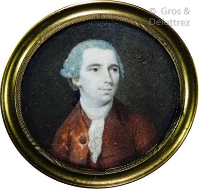 null Miniature ronde représentant M. de Bernaville, fils du gouverneur de la Bastille...