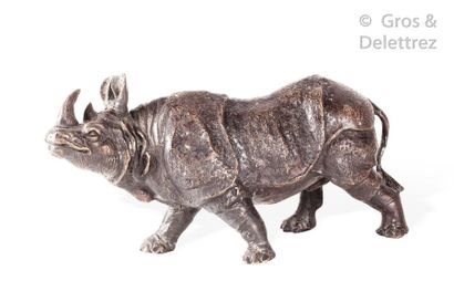 null Rhinoceros and boar in bronze.

Long : 29 and 20cm