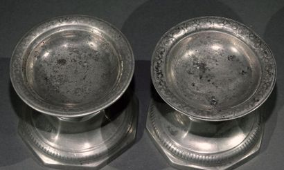 null Pewter Object Meeting, comprenant :

- a bowl with open-winged ears. Master...