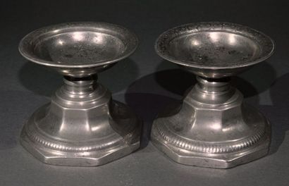 null Pewter Object Meeting, comprenant :

- a bowl with open-winged ears. Master...