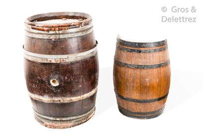 null Barrel and half-barrel.

Haut : 97 and 76cm.