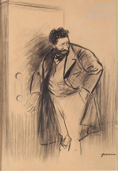 null Jean-Louis FORAIN (1852-1931)

The safe

Pencil, feather and India ink 

Signed...